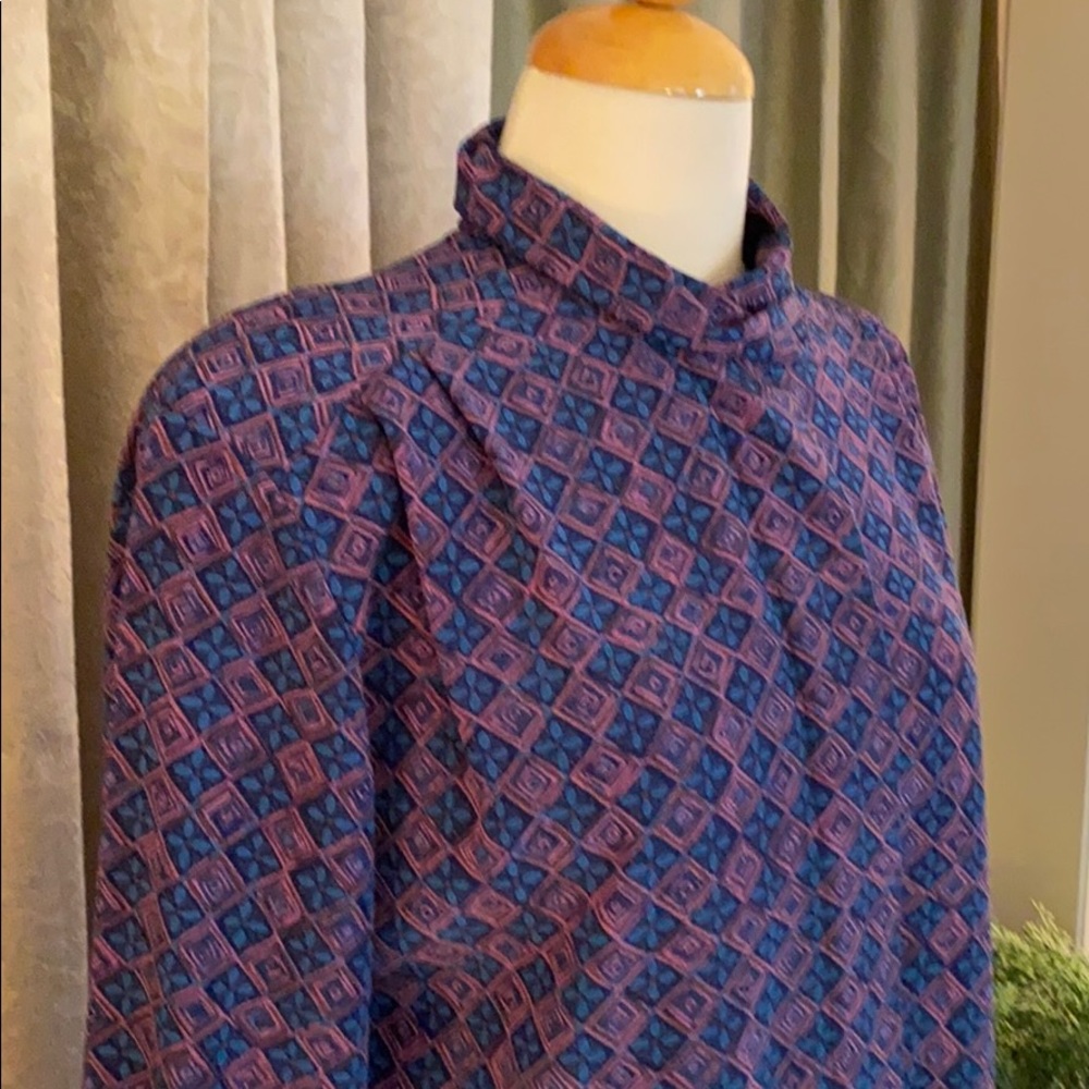 Vintage Pendleton Hidden Button Blouse Geometric - image 8
